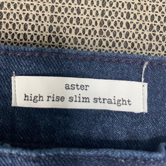 Jessica Simpson Aster Womens Size 18WS Dark Wash High Rise Slim Straight Jeans - Picture 5 of 10